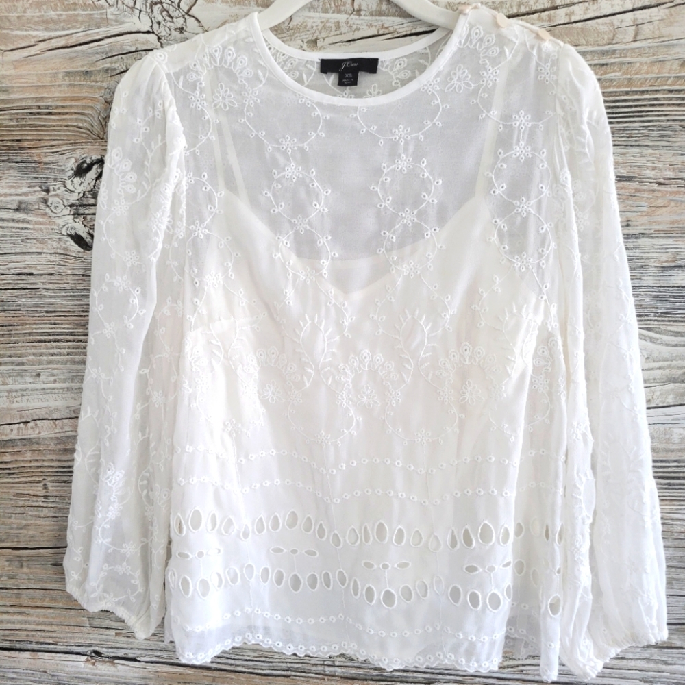 J Crew Lace Top